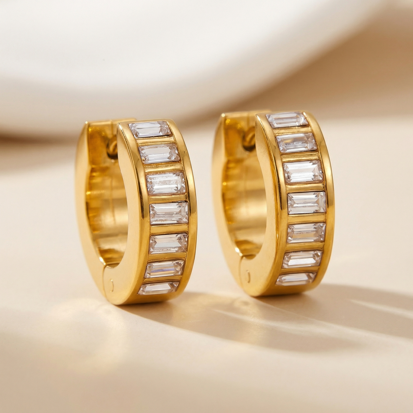 Midnight Huggie Earrings
