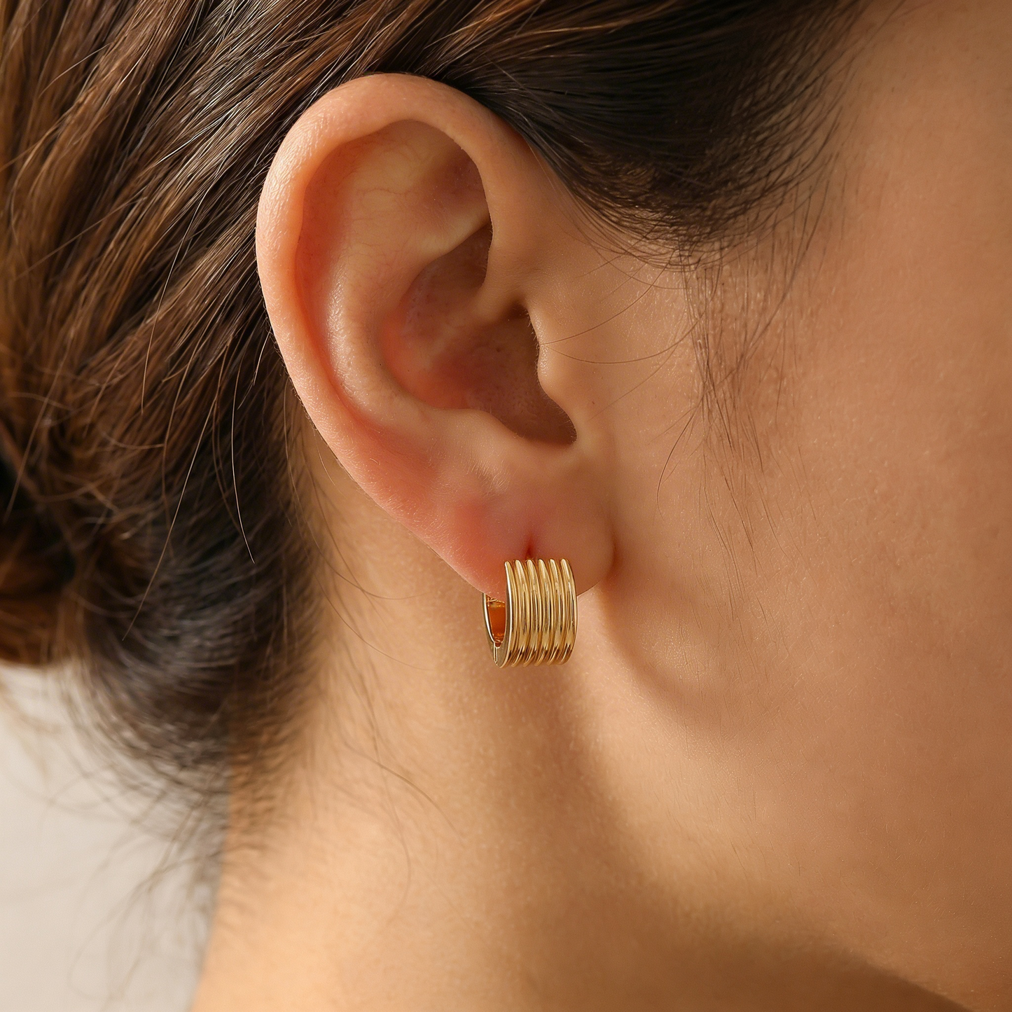 Bare Huggie Earrings