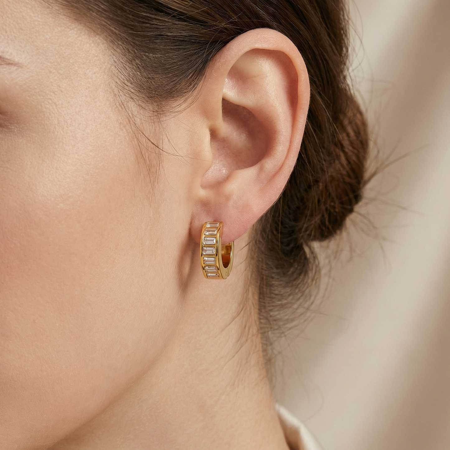 Midnight Huggie Earrings