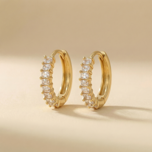 Halo Huggie Earrings