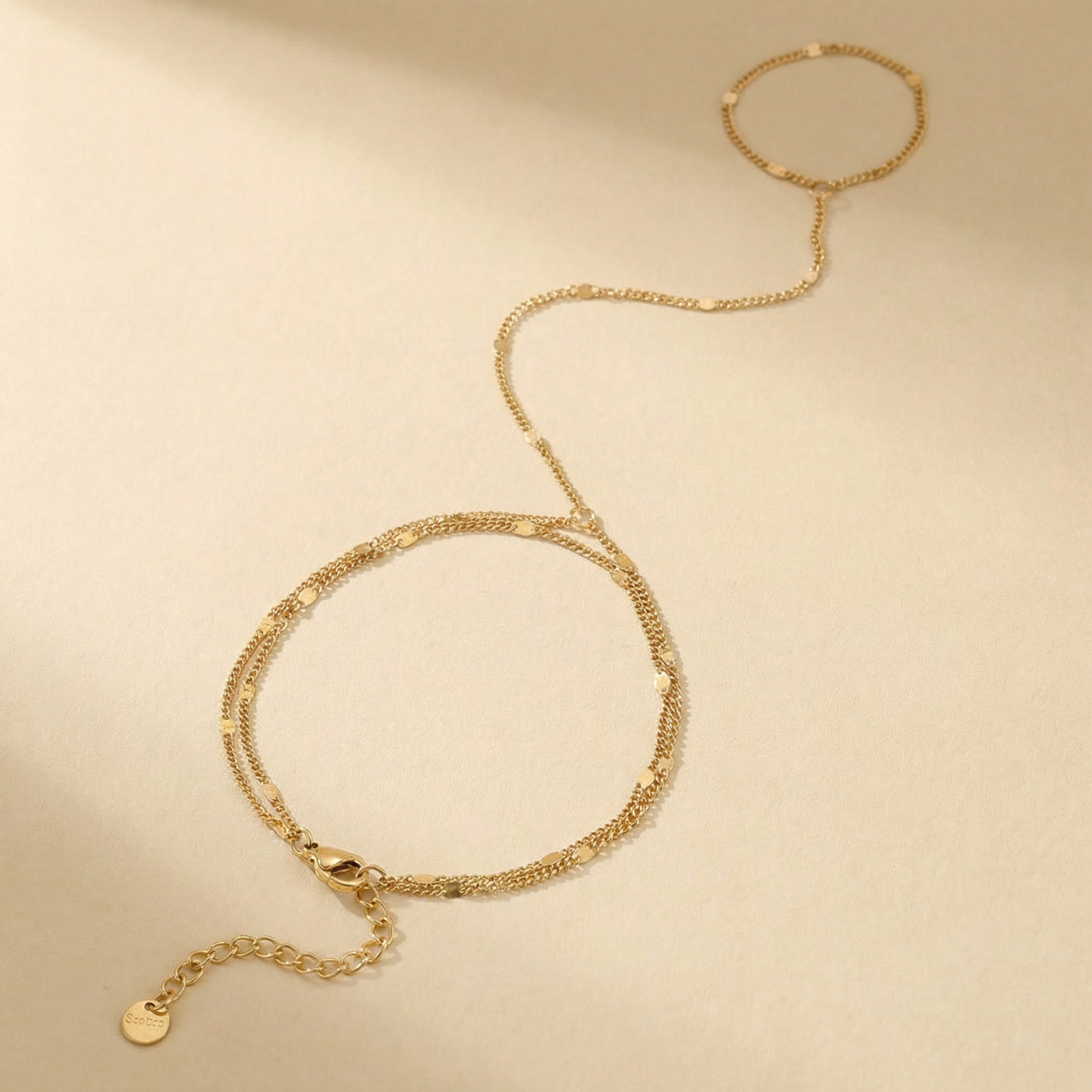 Gold Hand Chain Bracelet